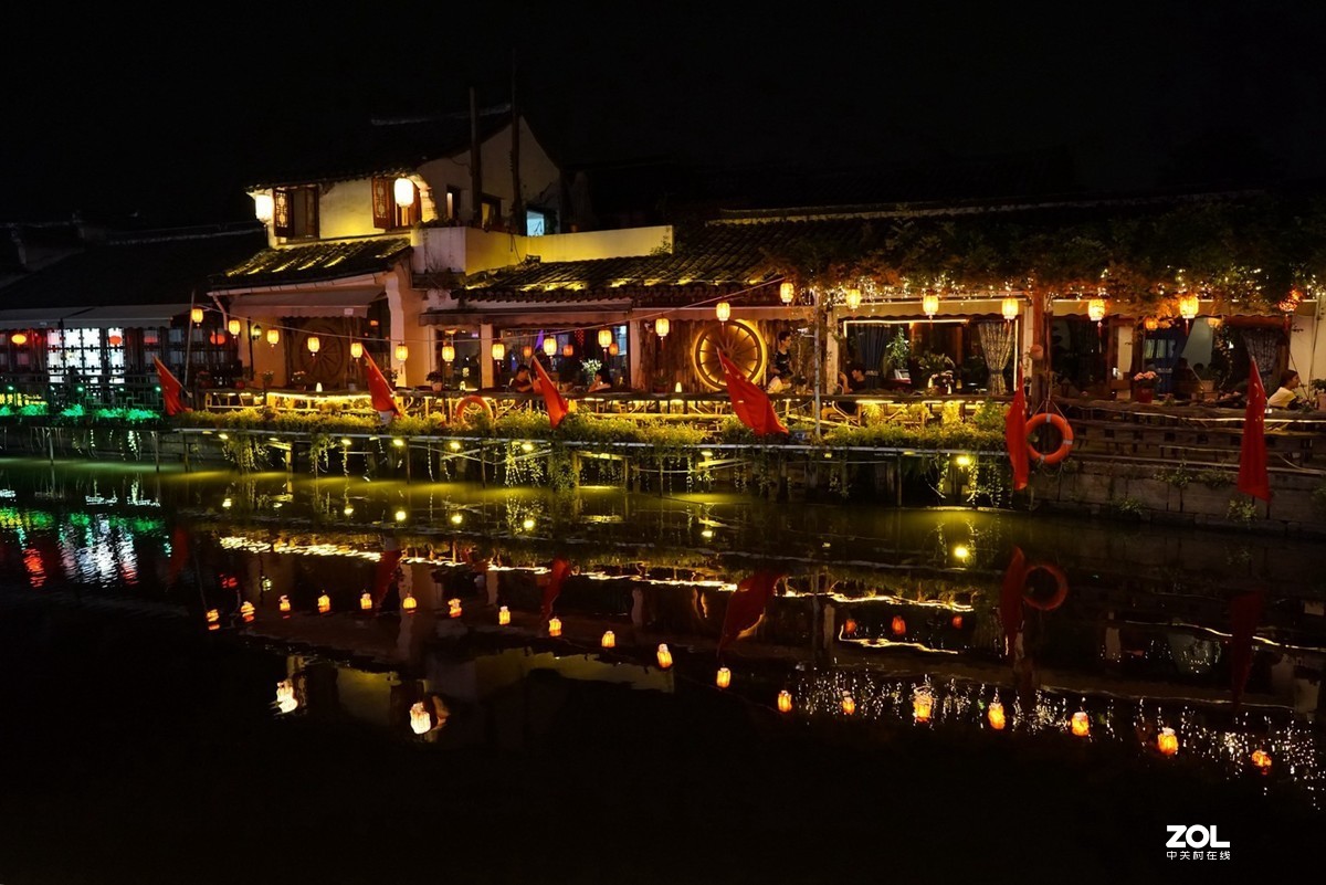 国庆节前夕的西塘夜色