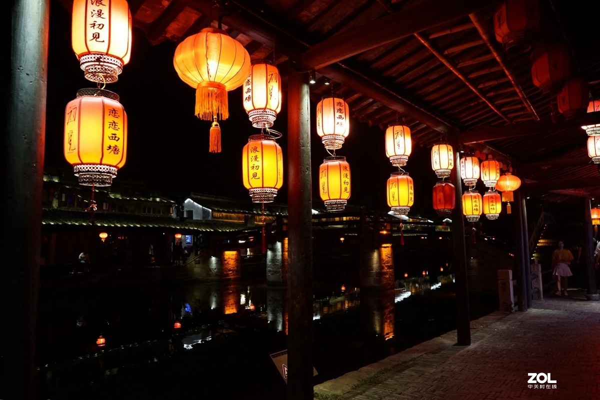 国庆节前夕的西塘夜色