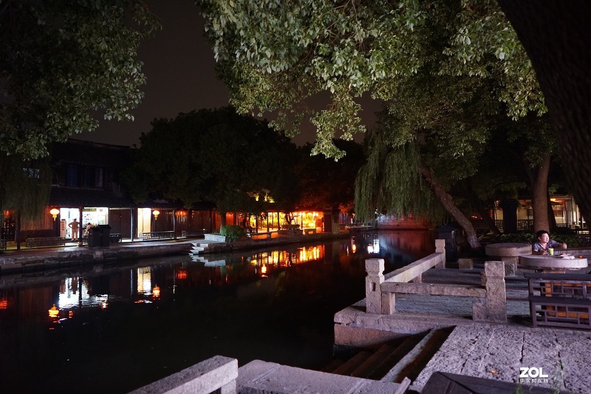 国庆节前夕的西塘夜色