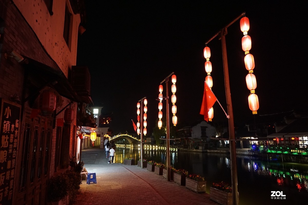 国庆节前夕的西塘夜色