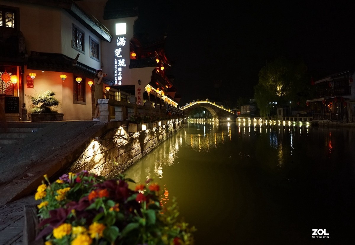 国庆节前夕的西塘夜色