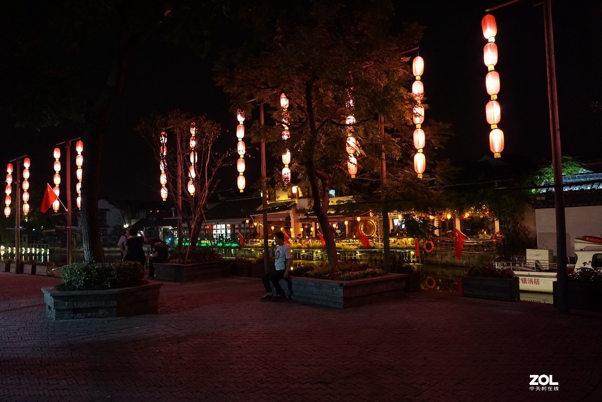 国庆节前夕的西塘夜色