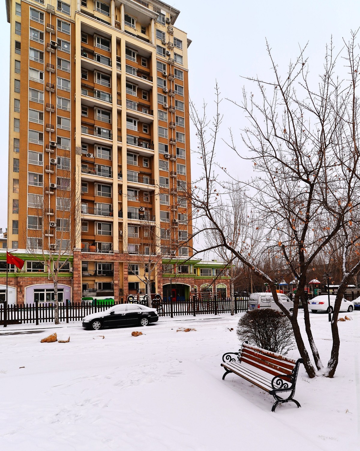 沈阳终于下雪了