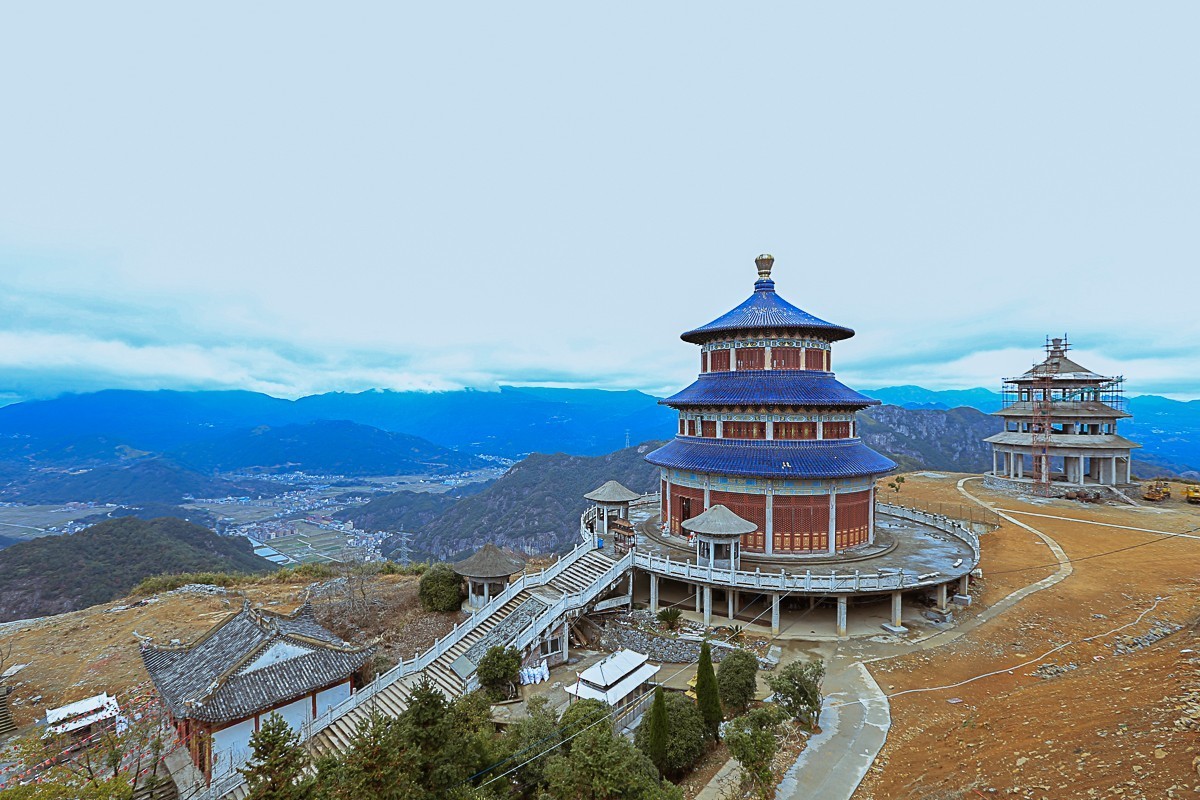 乐清白象茗山看山寨版天坛祈年殿