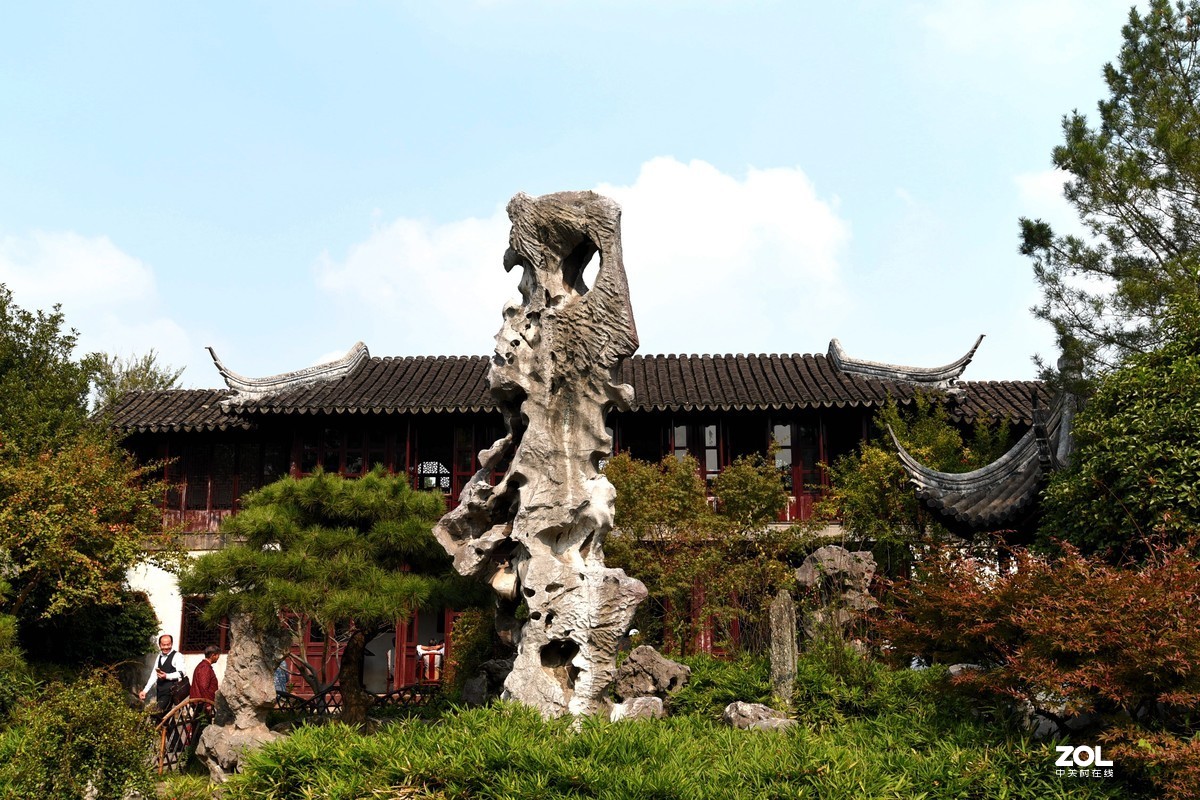 苏州留园的秋色