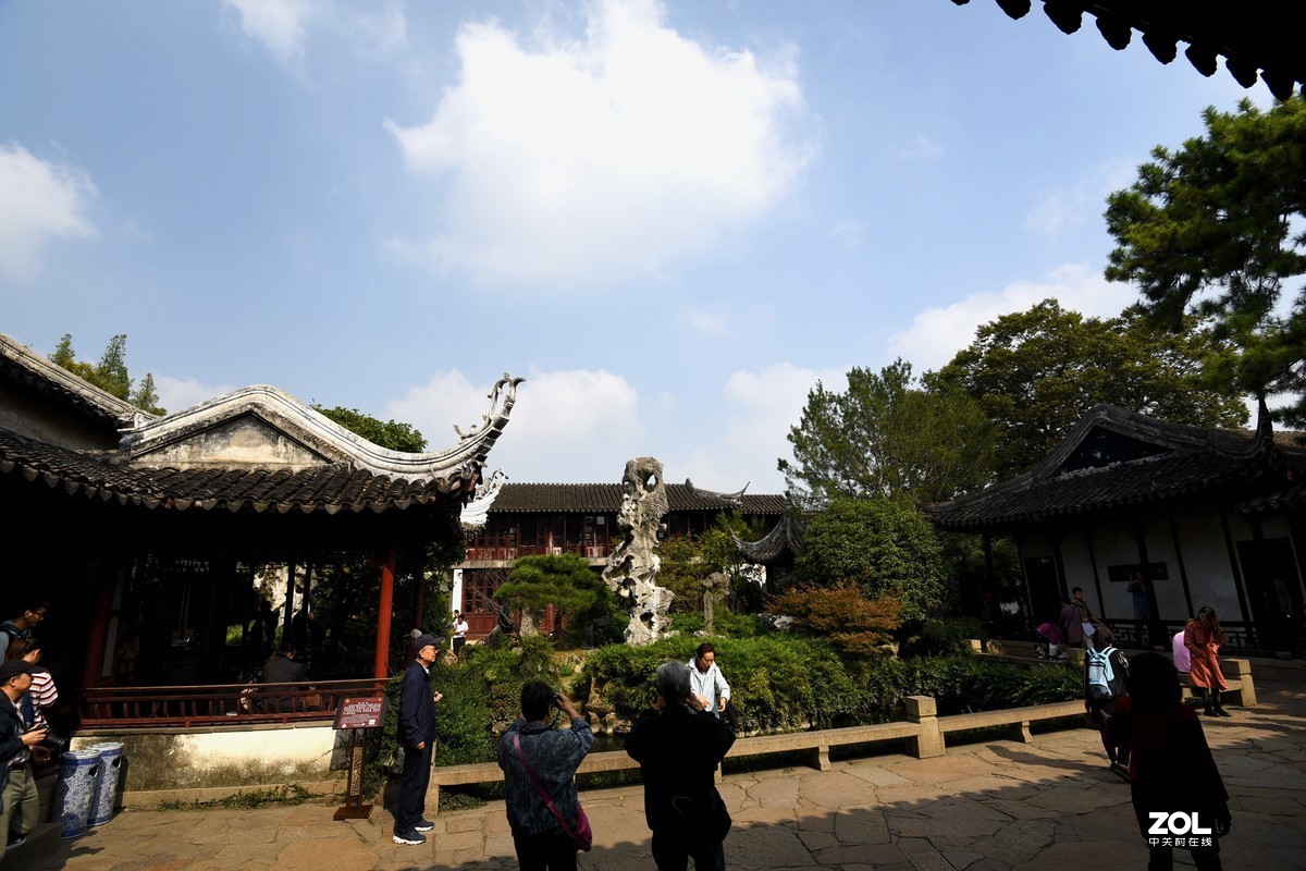 苏州留园的秋色