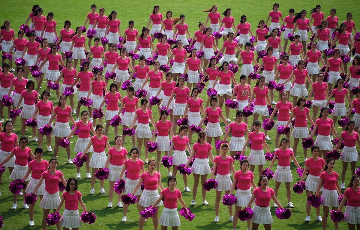 烟台南山学院东海校区运动会开幕式