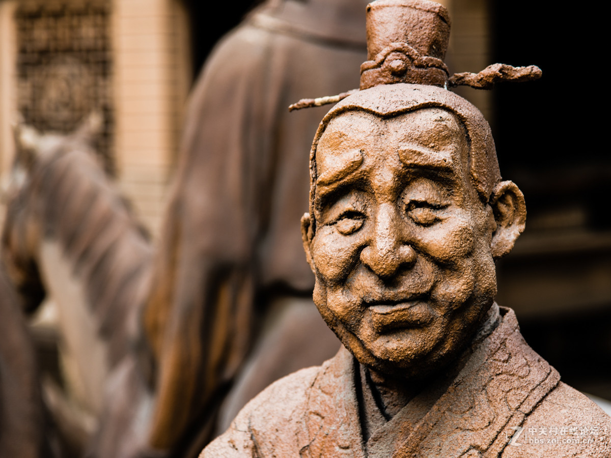 镜头里第71号唐山麻龙湾清明上河园的泥塑人像三