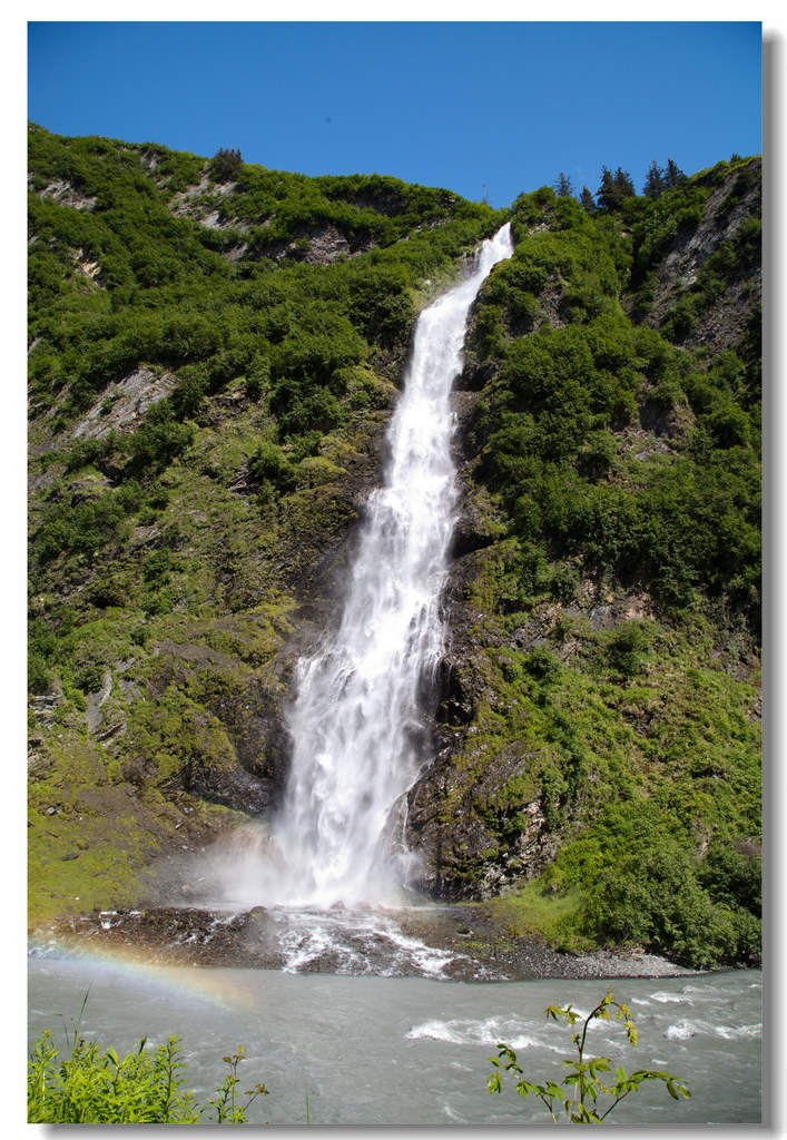 美国阿拉斯加瀑布