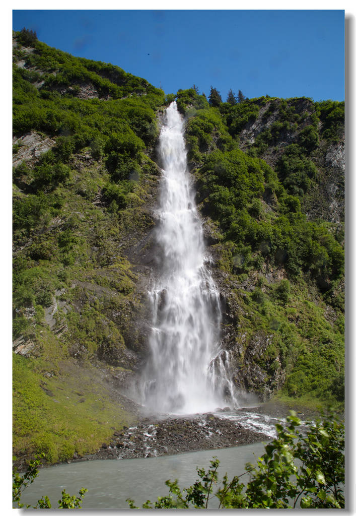 美国阿拉斯加瀑布