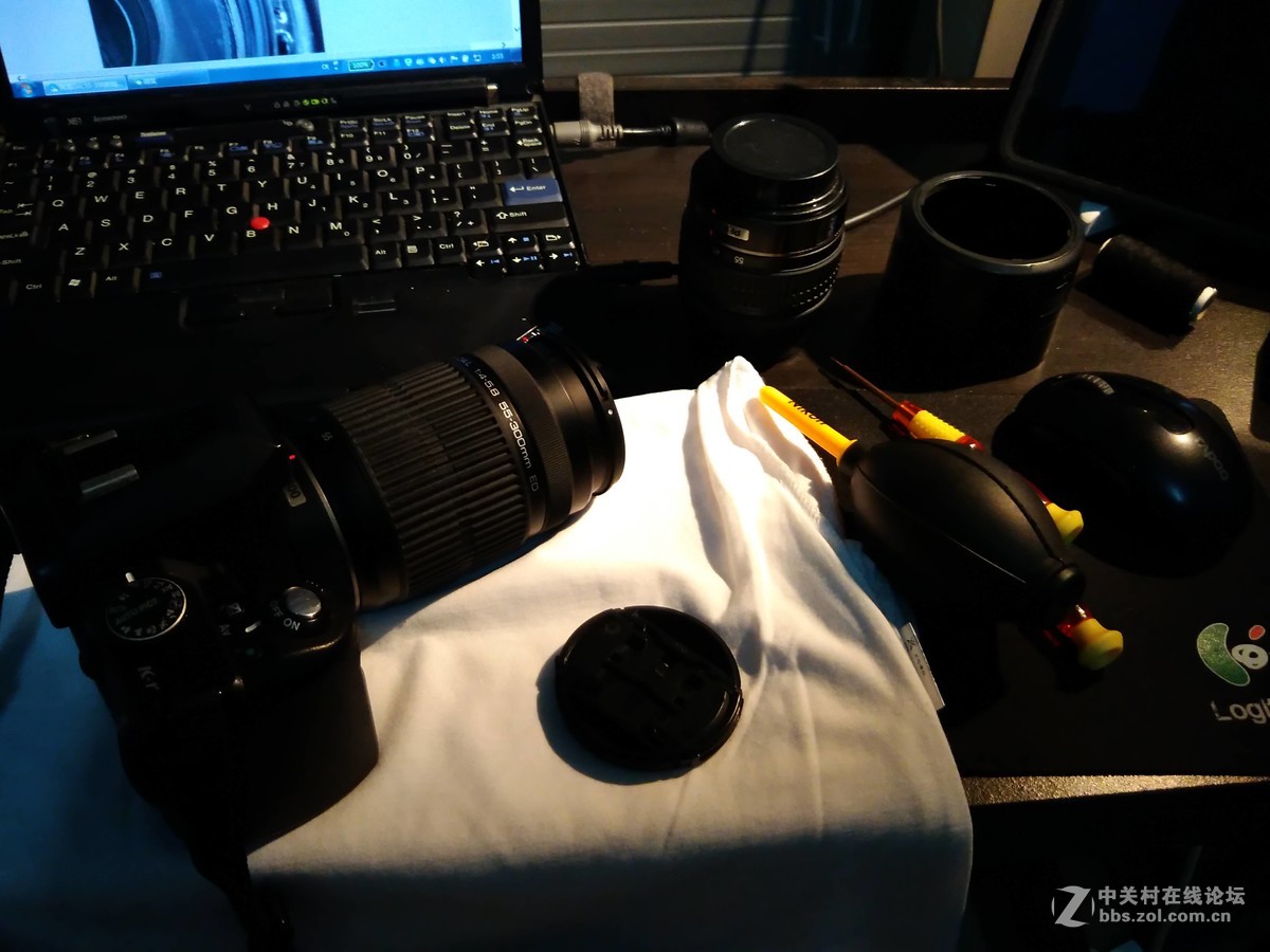 DAL55-300镜头清理霉丝（前镜组）