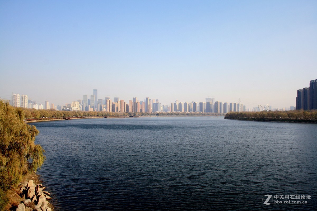 沈阳今日浑河景------2015.11.17日 长白岛森林公园浑河南岸的拍摄习作分享