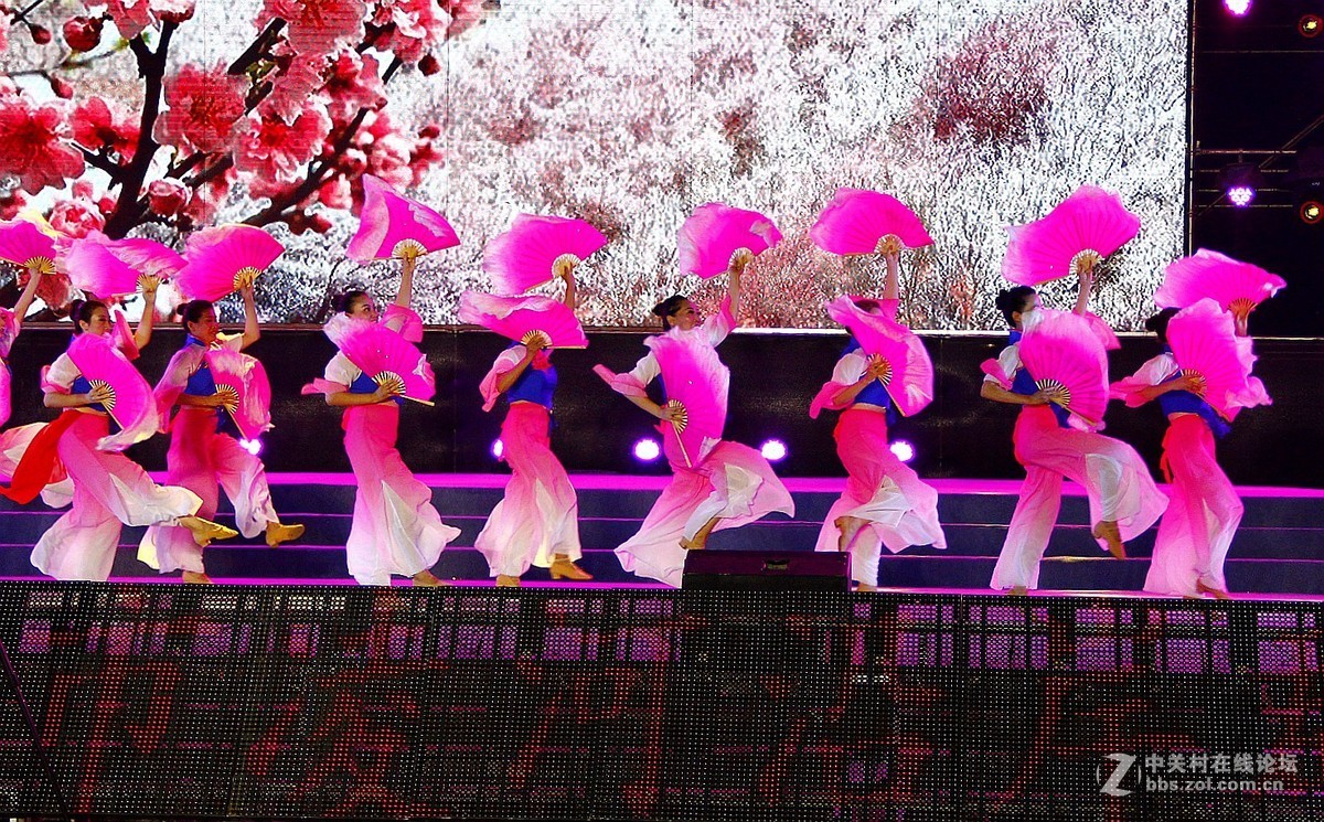 歌舞：桃花红杏花白.