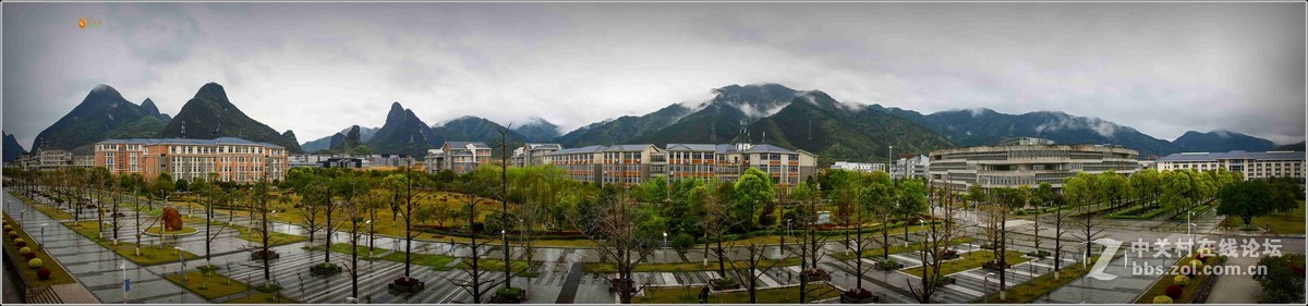 泽尼塔尔鱼眼-------烟雨校园