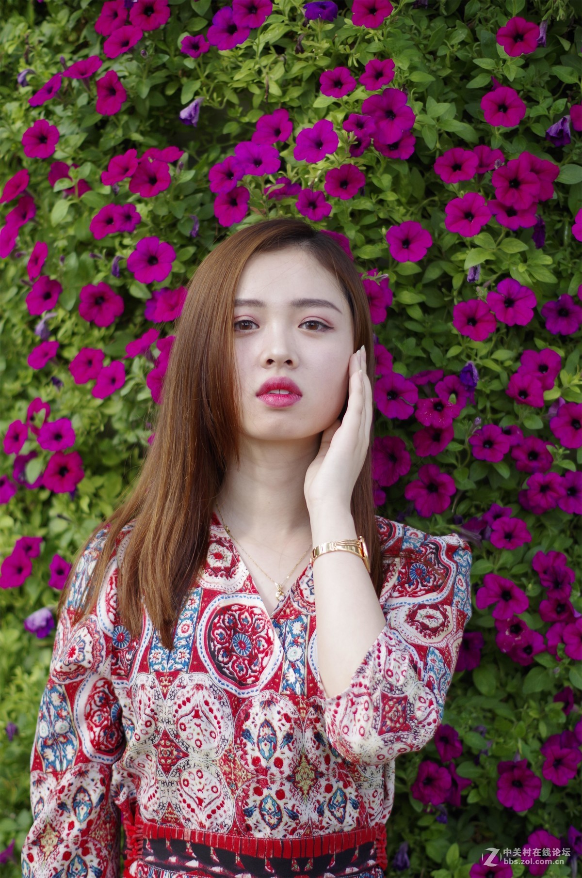 与女神一起去看百合花海