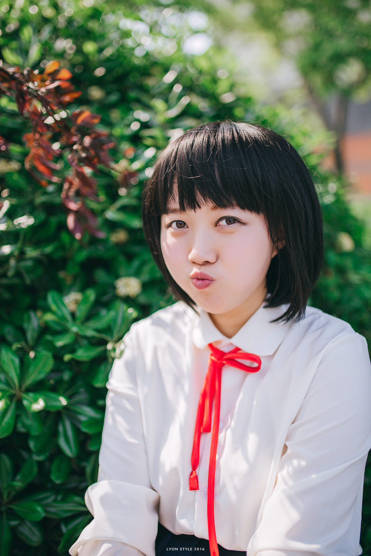 青春约个学生妹纸练习人像