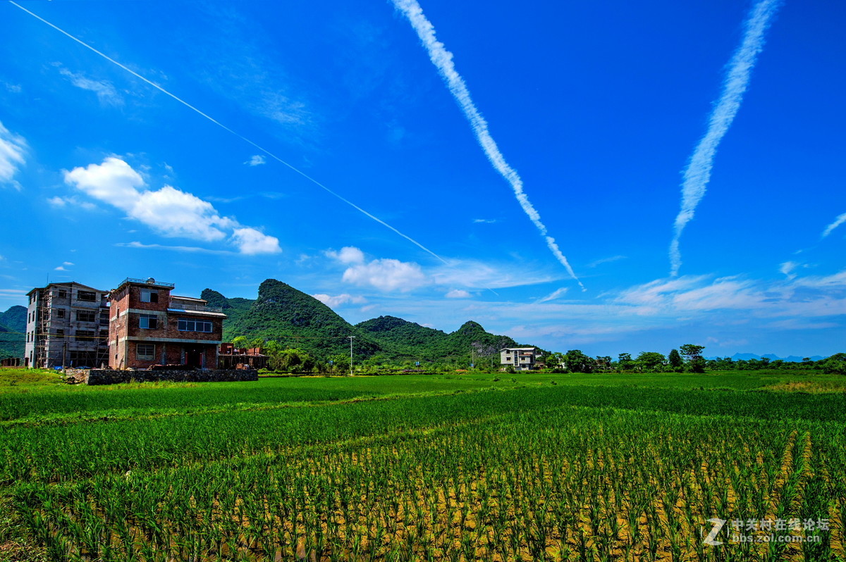 乡村田野风光风景记实拍摄