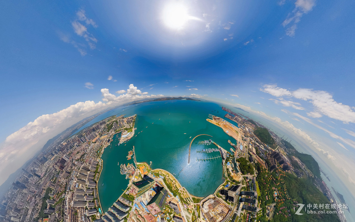 深圳海上世界全景拍摄全景航拍