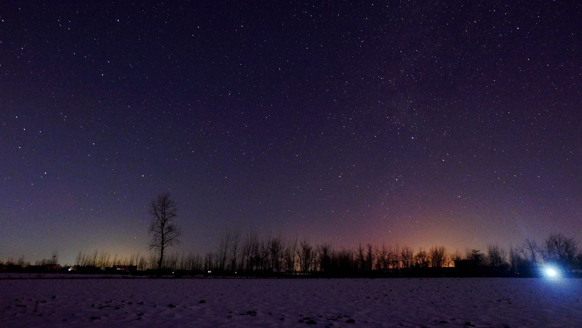 雪夜星空 x-m1拍摄