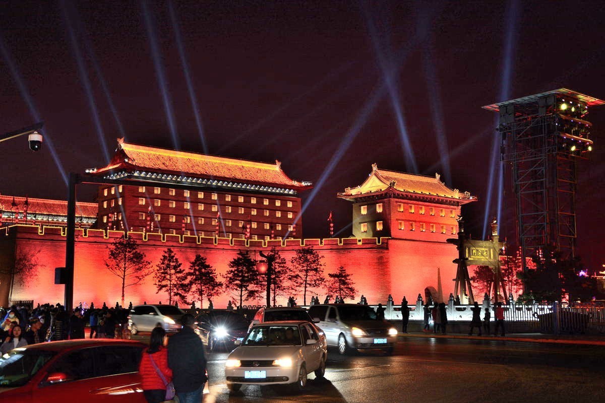 分享西安春节南门景