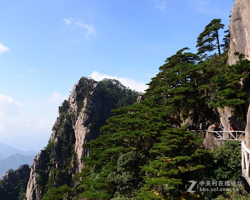 中国四大名山——黄山的美景、日出、云海