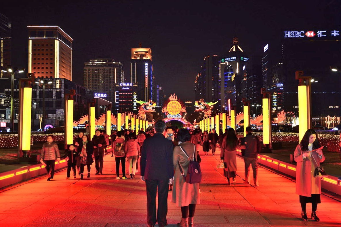 分享西安春节南门景