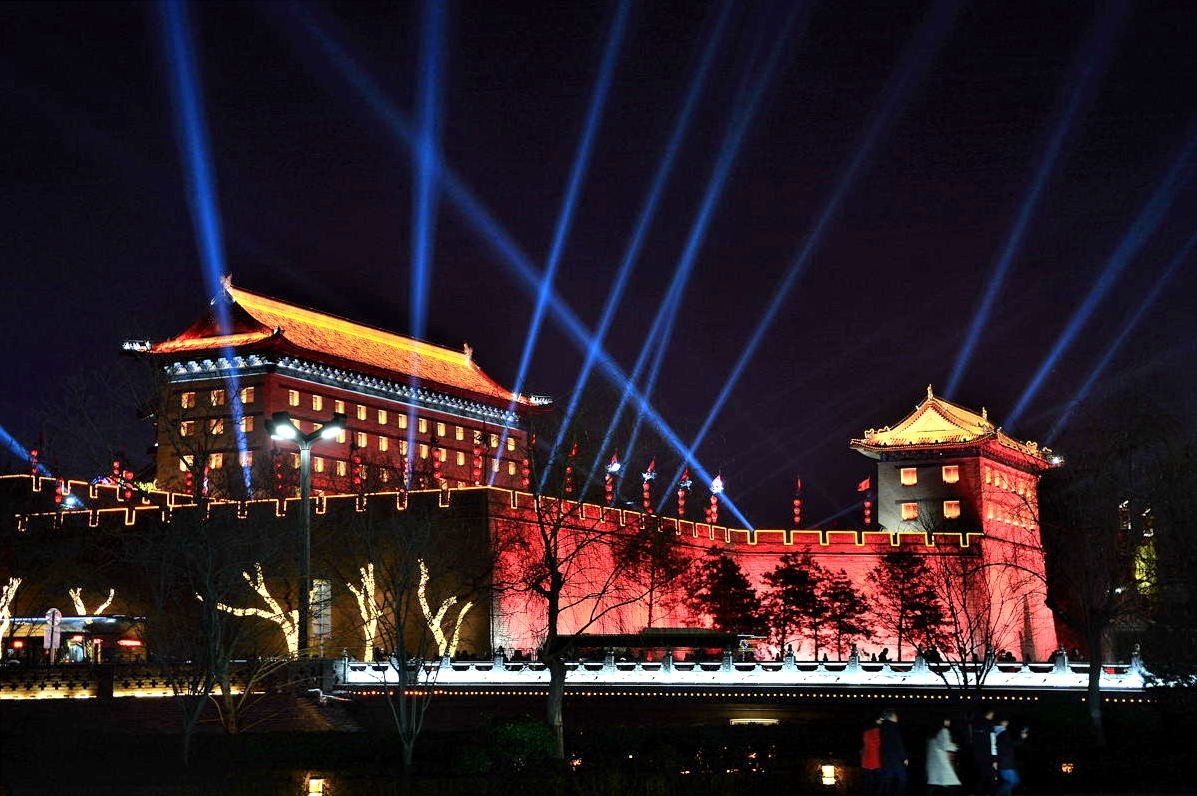 分享西安春节南门景