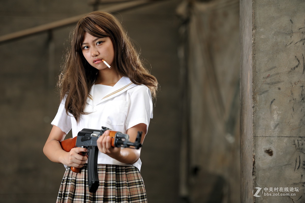 尼康70200大竹炮主题水手服与机关枪拍摄