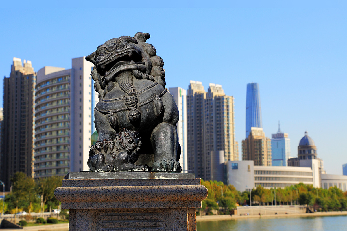 海河沿岸隨拍19獅子林橋和金湯橋