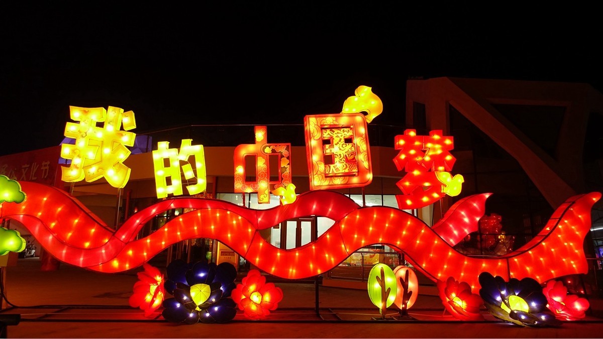 赏花灯度春节