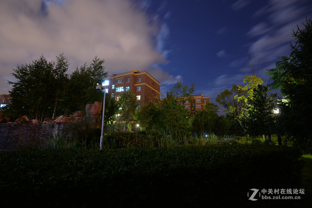 小区月色中秋之夜