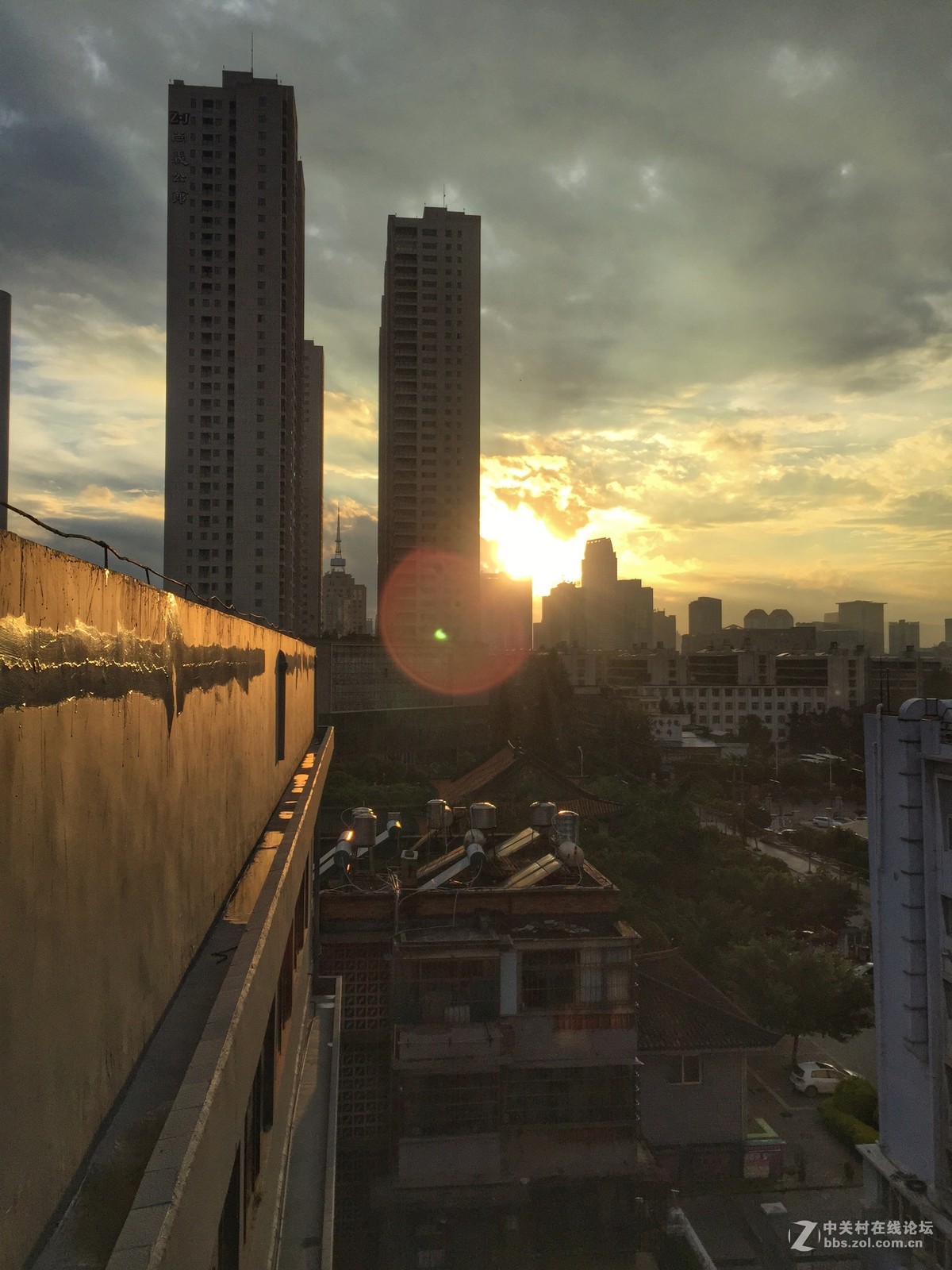 手机拍摄-城市落日