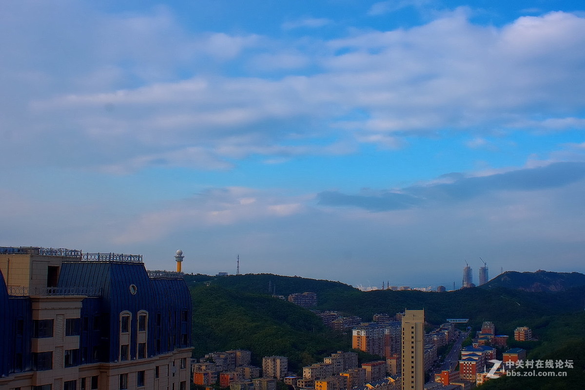 楼上看大连石葵路一带