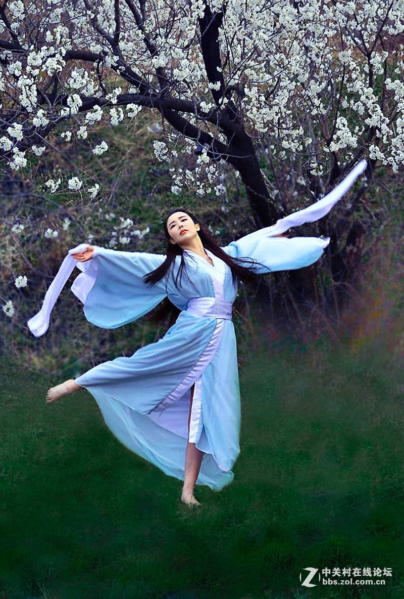 尼康55m～300m樱桃沟蹭拍人像