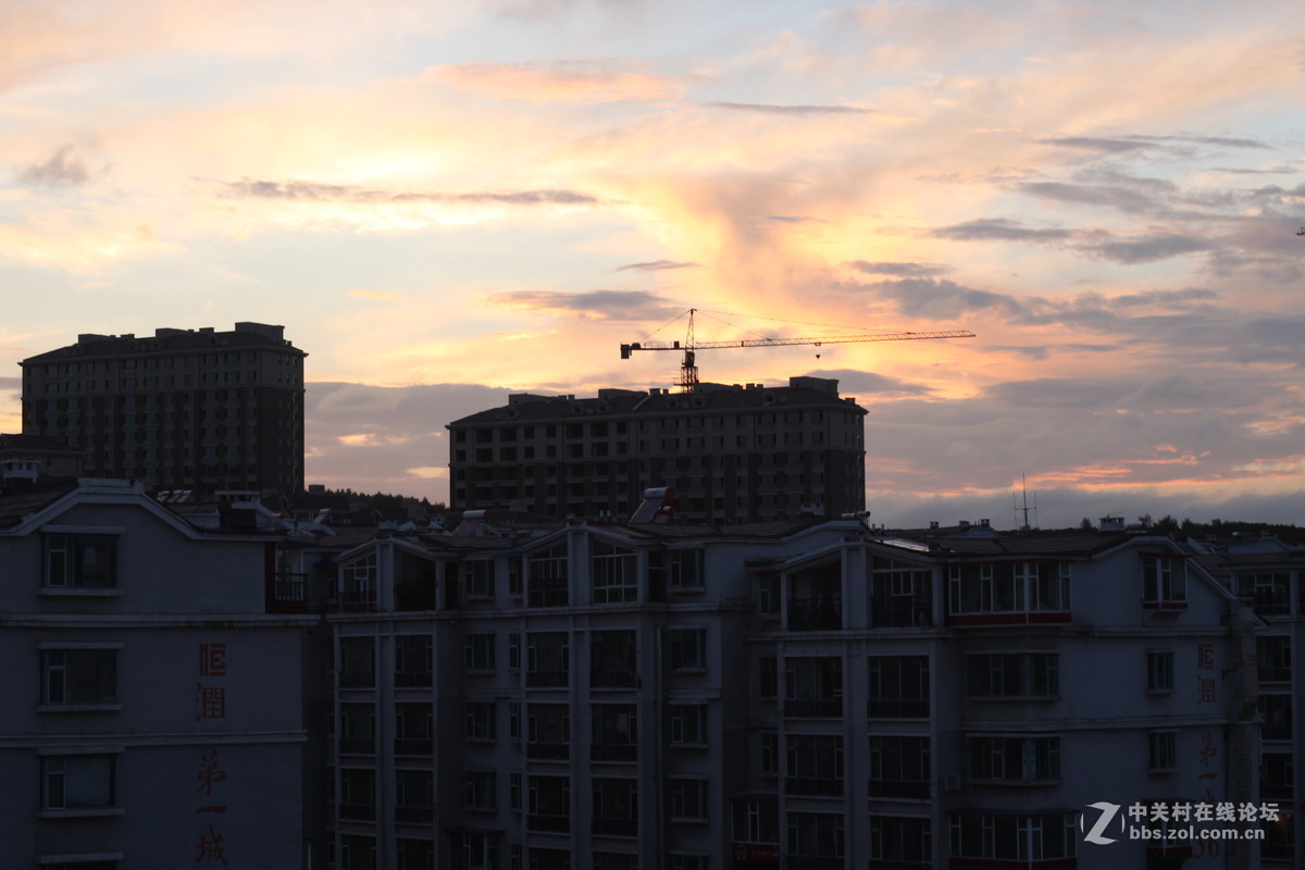 家里拍夕阳！