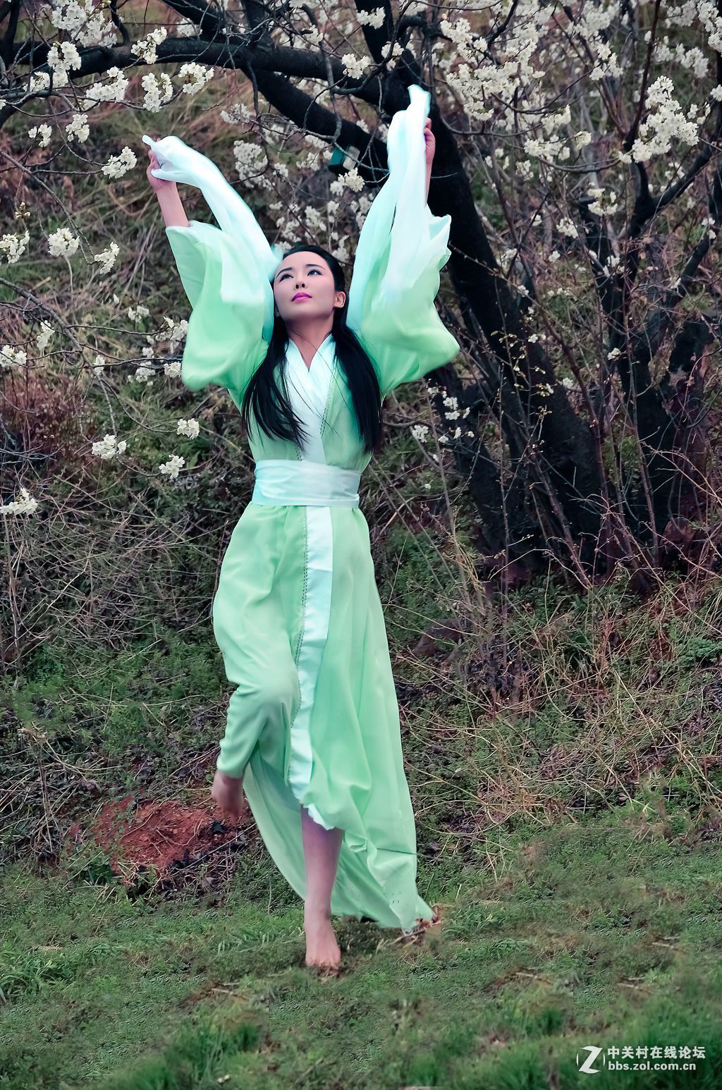 尼康55m～300m樱桃沟蹭拍人像