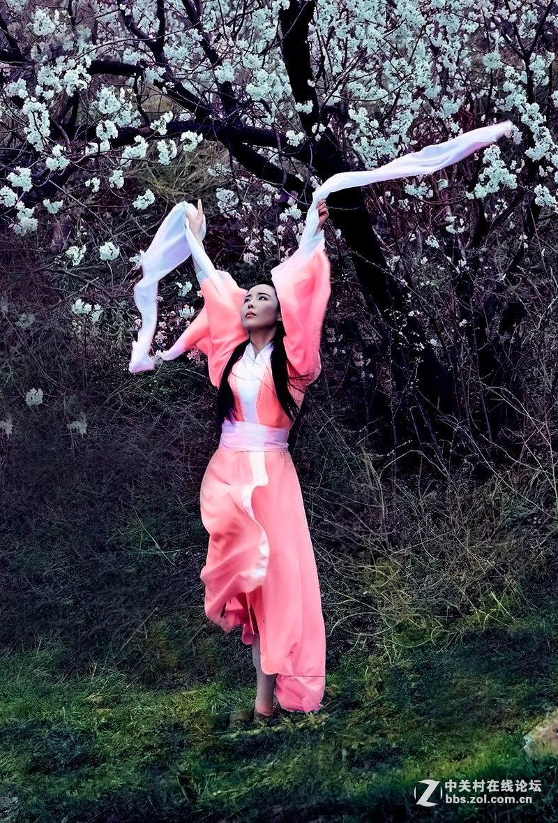 尼康55m～300m樱桃沟蹭拍人像