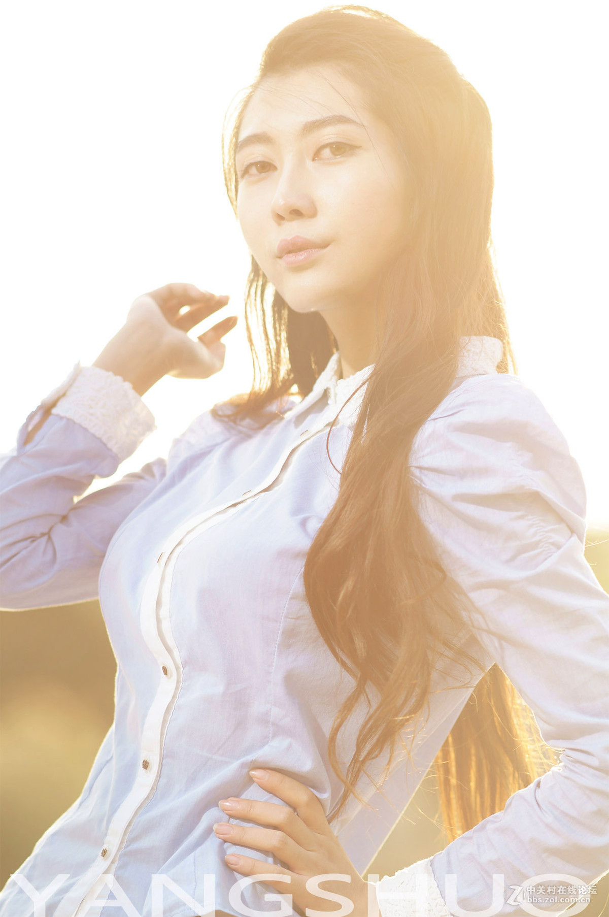 姐姐太美了！面对拍的虚了的照片，举起了巨石！汗