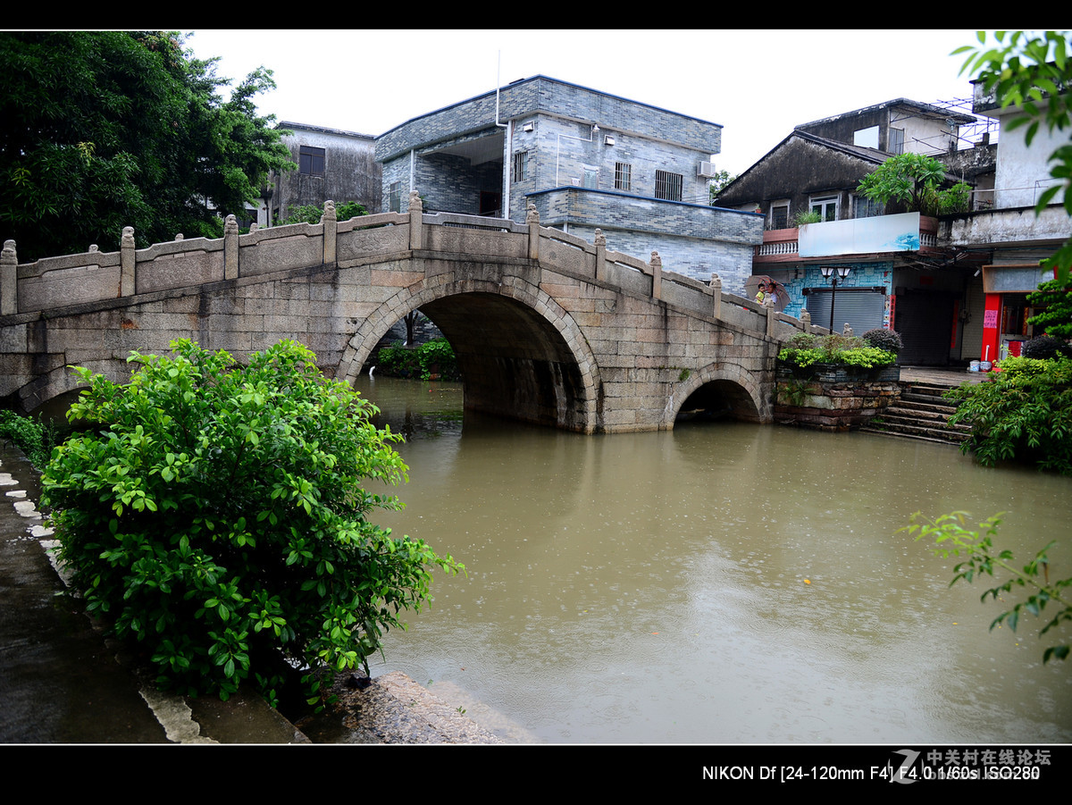 周日雨中漫游水乡逢简村。