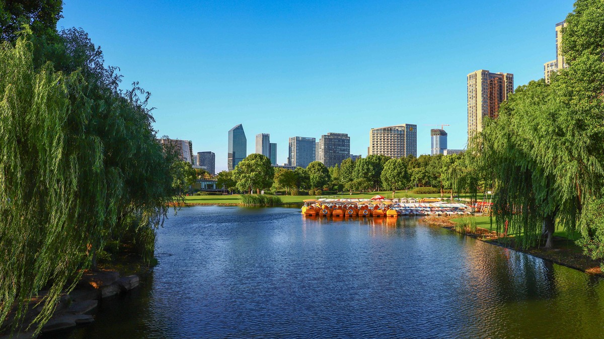 寧波鄞州公園風景