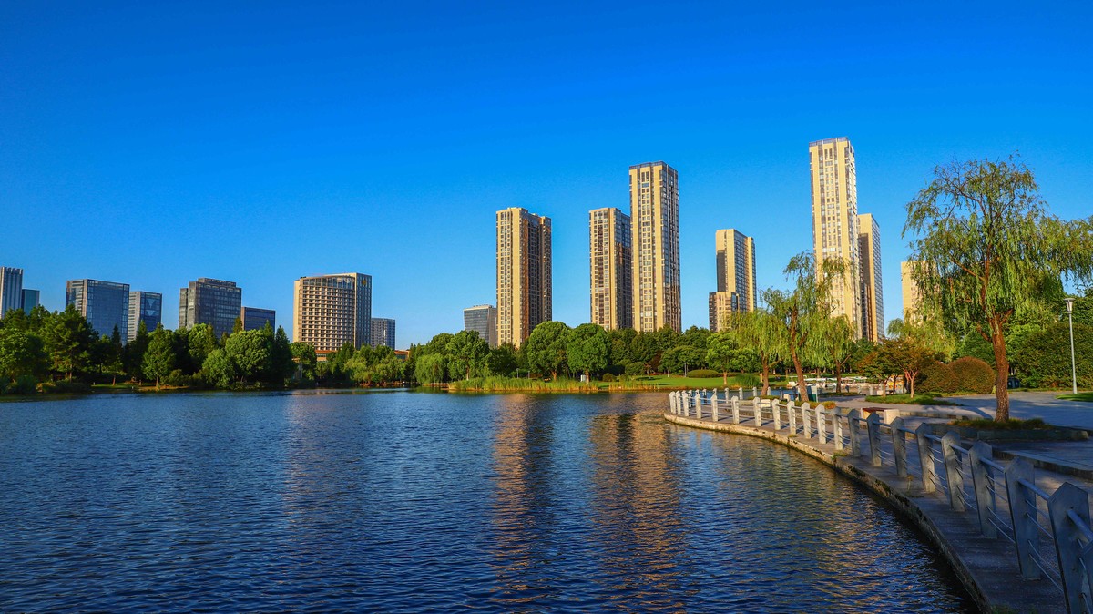 寧波鄞州公園風景