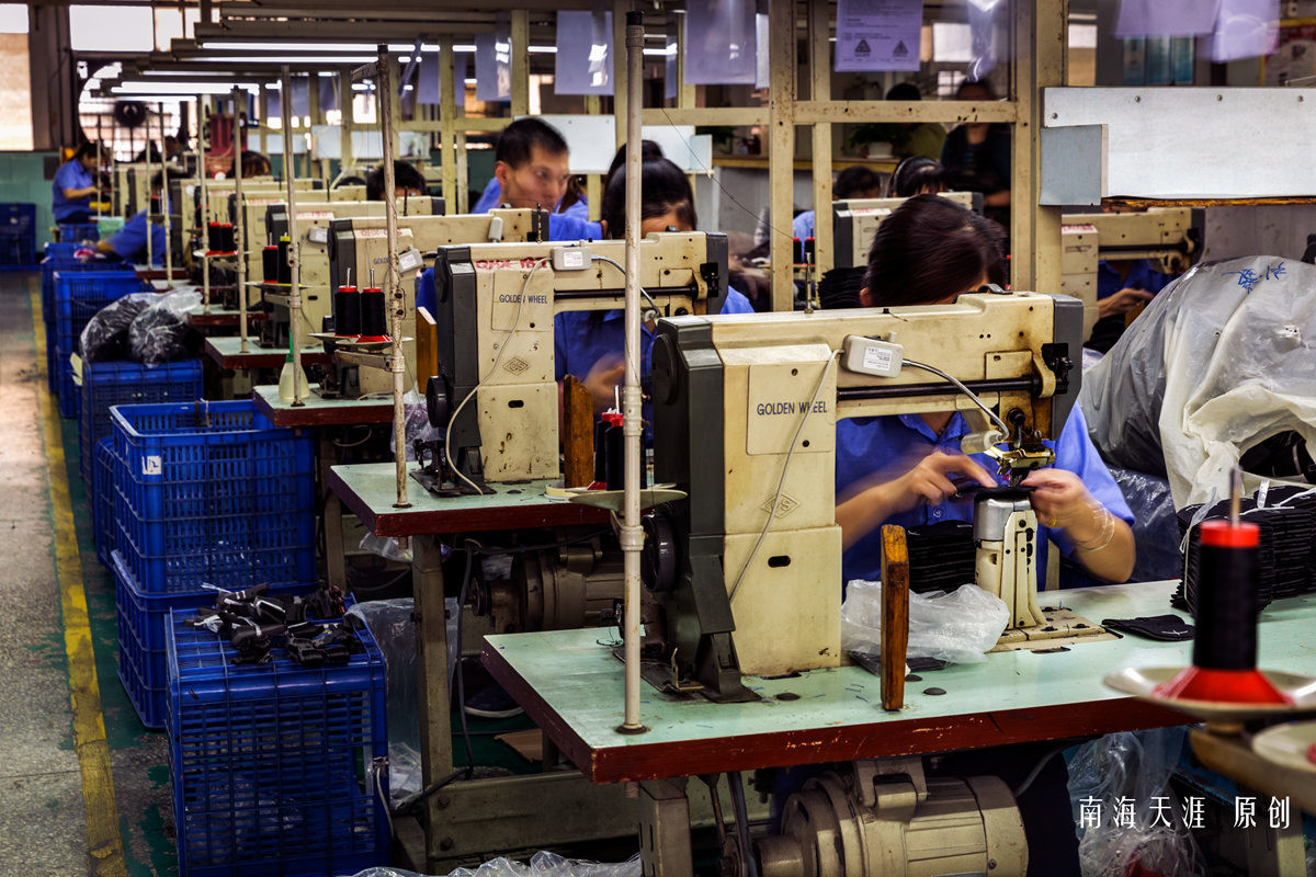 外来工拍摄活动制鞋厂