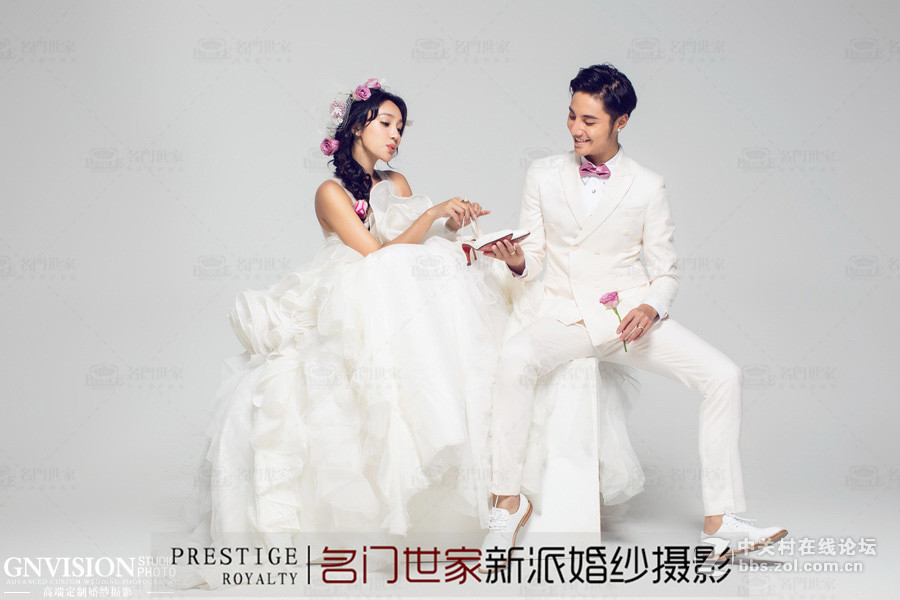 大连名门世家韩式婚纱照——白色思念