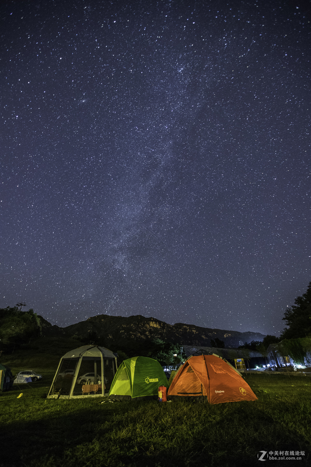 九谷口长城脚下拍星空