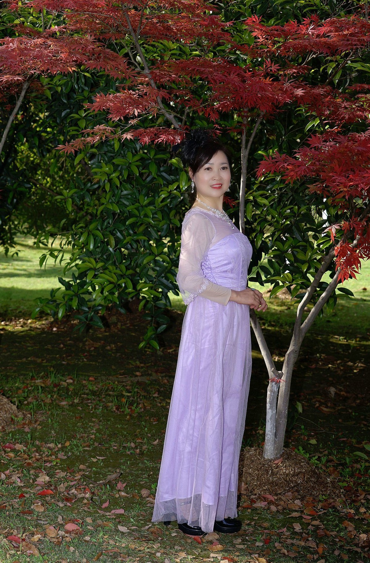 环境人像外拍春天琴台公园的佳丽们