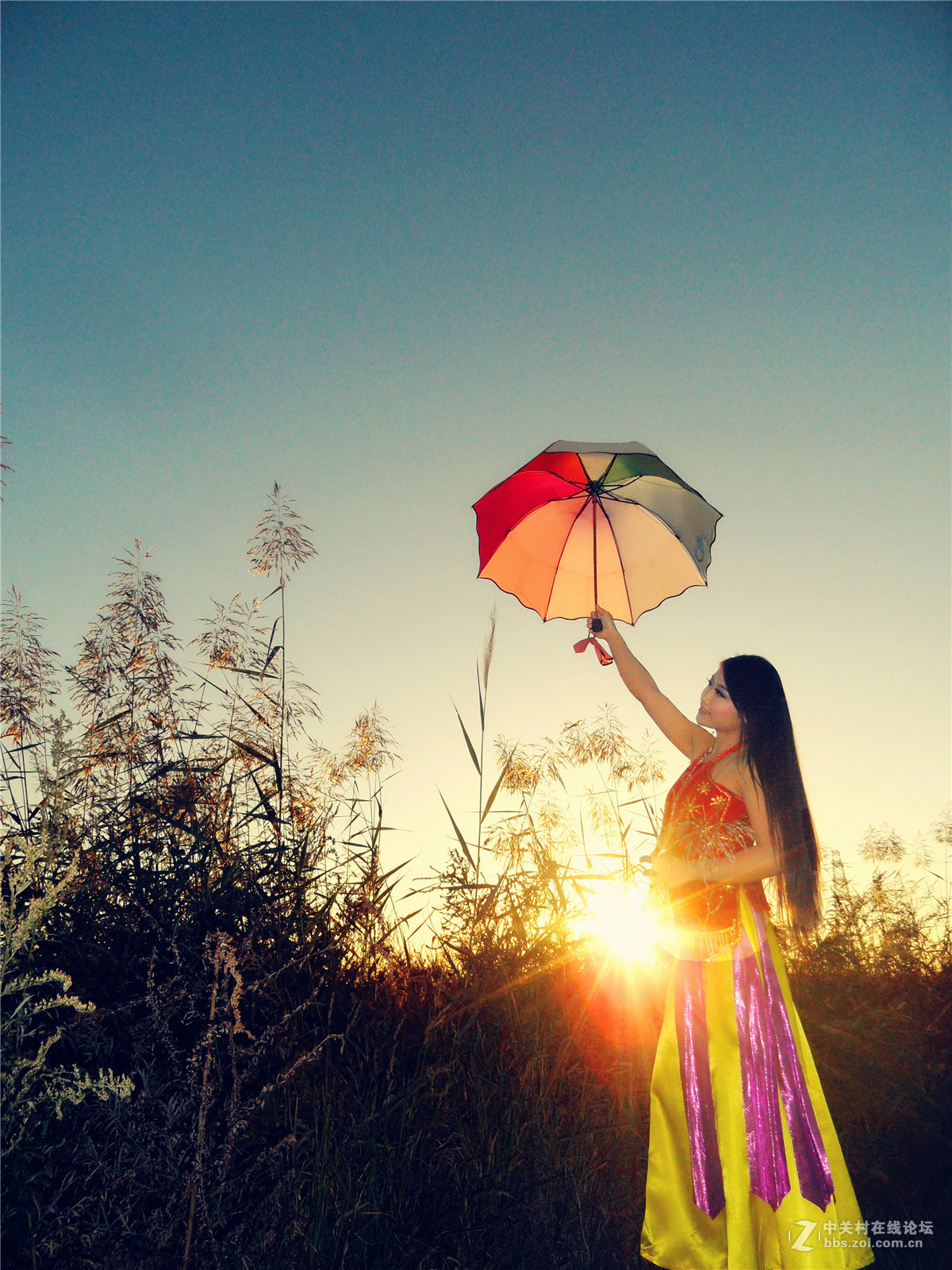 逆光美女（星空体育平台卡片机）