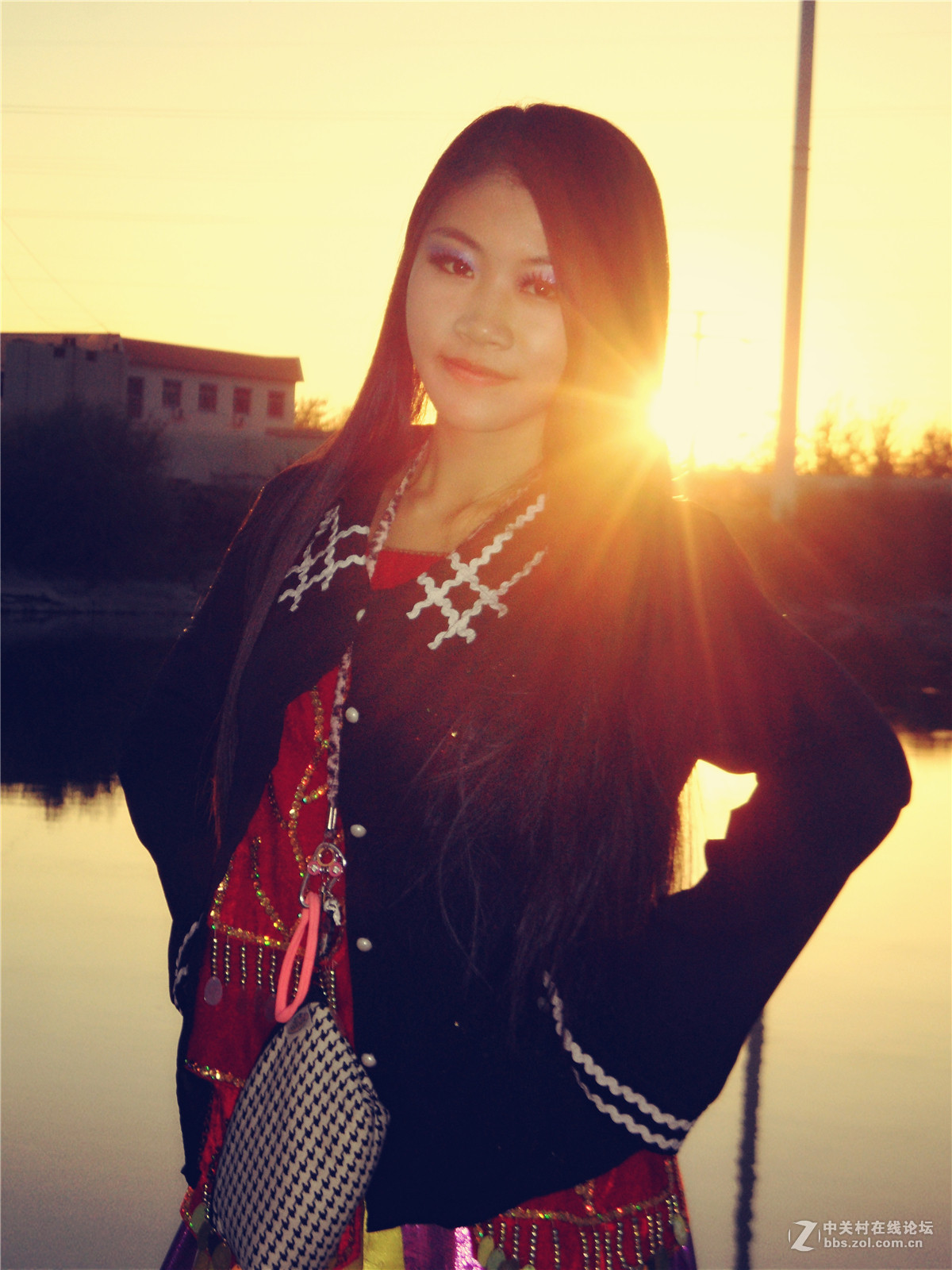 逆光美女（星空体育平台卡片机）