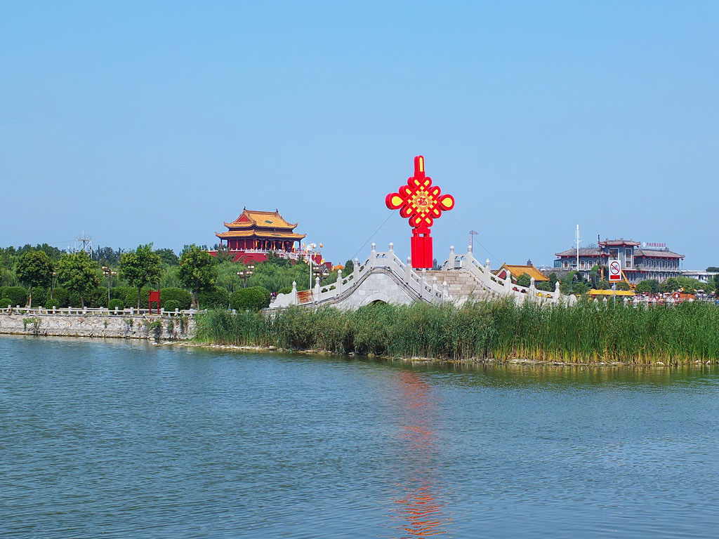 龙亭湖沿岸周边拍下