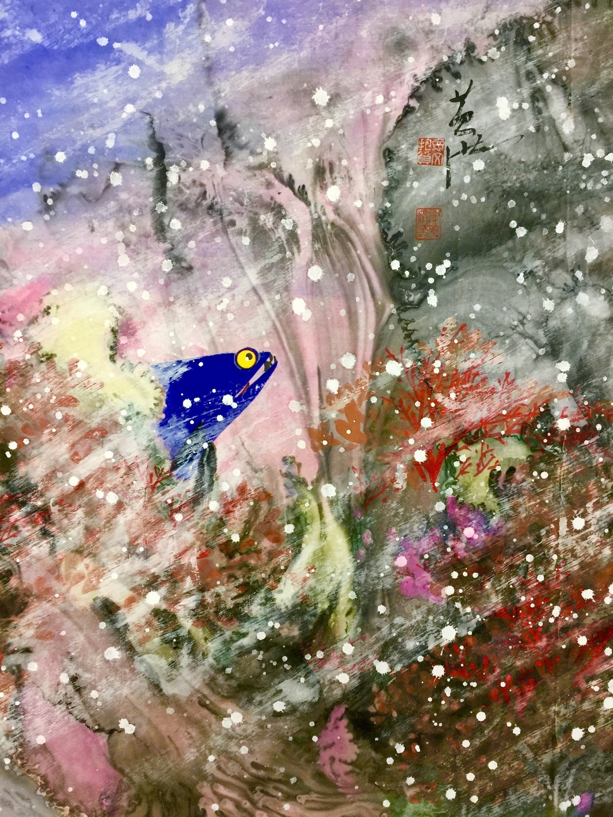 海的儿子书画家谢黄洪的艺术之路