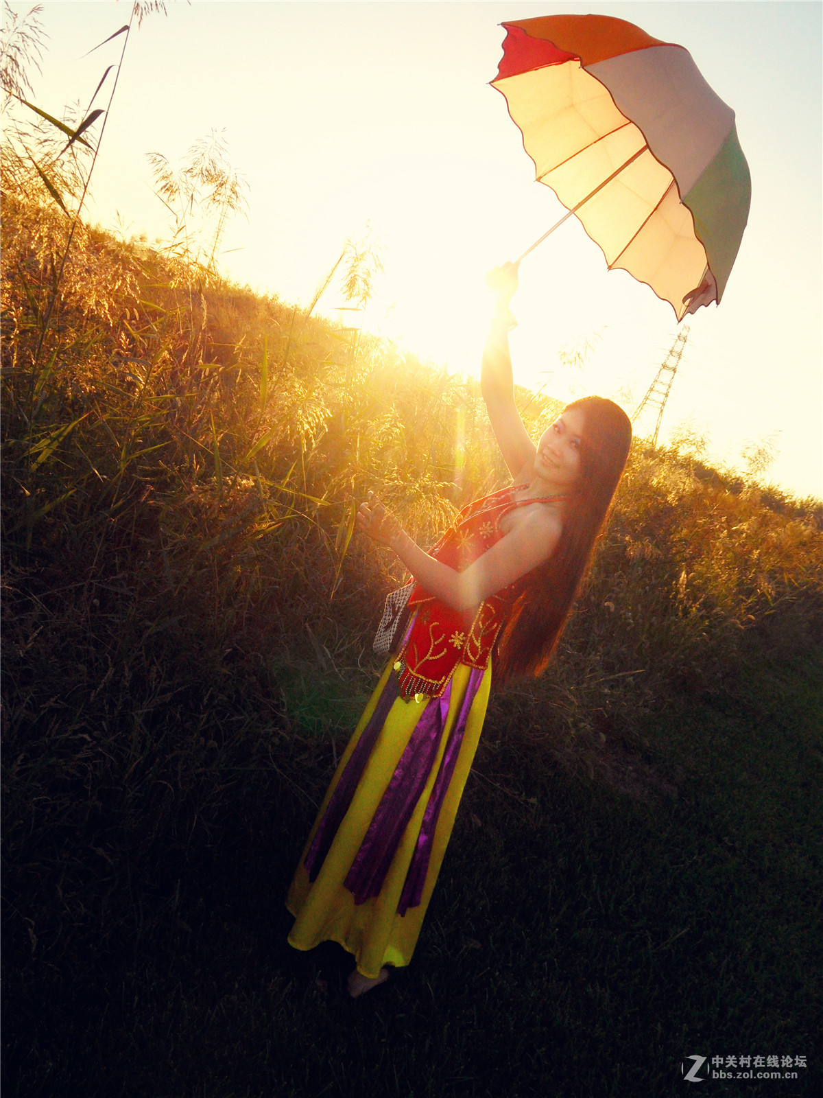 逆光美女（星空体育平台卡片机）